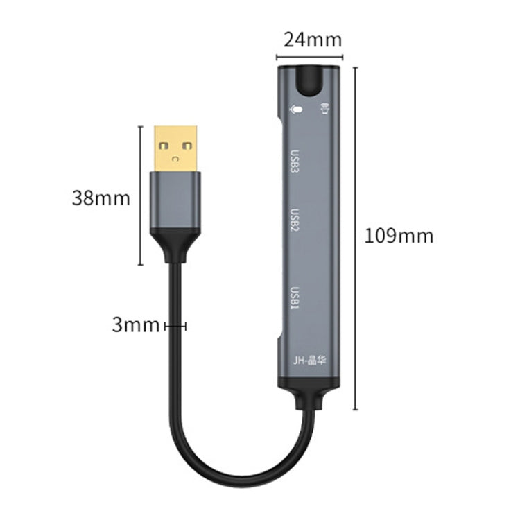 Carte Son JINGHUA N800 pour PC - Accessoire Audio USB Type-C