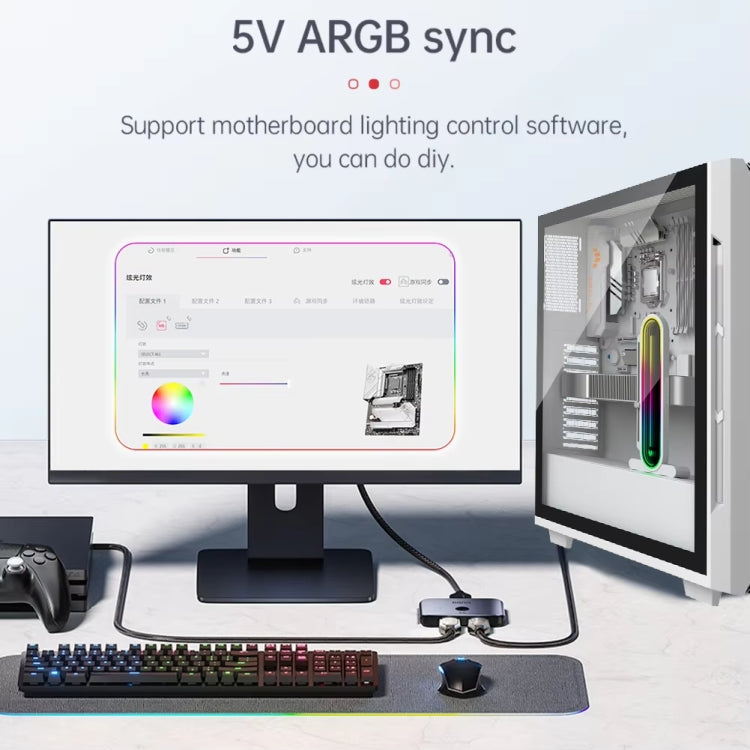 Support de carte graphique ARGB réglable pour PC COOLMOON