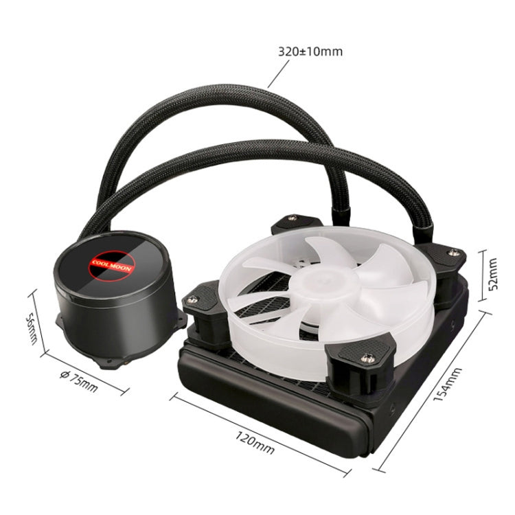 Refroidisseur PC COOLMOON RGB120 ARGB pour un gaming optimal
