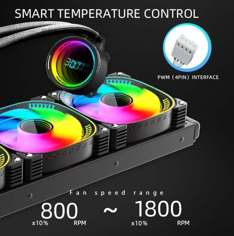 COOLMOON ARGB CPU Cooler for Gaming PC