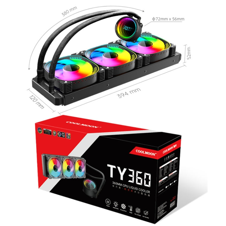 COOLMOON ARGB CPU Cooler for Gaming PC