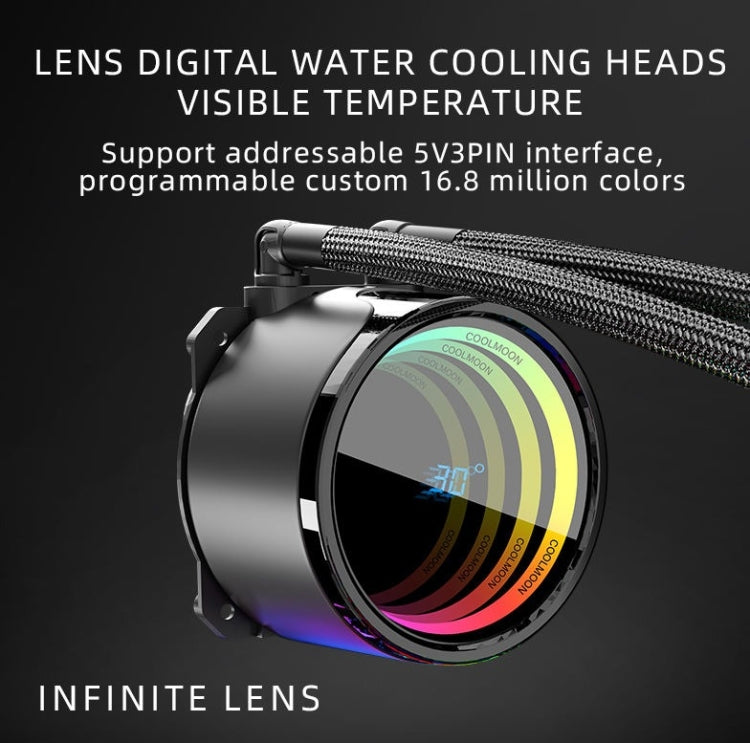 COOLMOON ARGB CPU Cooler for Gaming PC