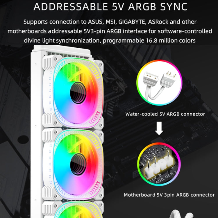 COOLMOON ARGB CPU Cooler for Gaming PC