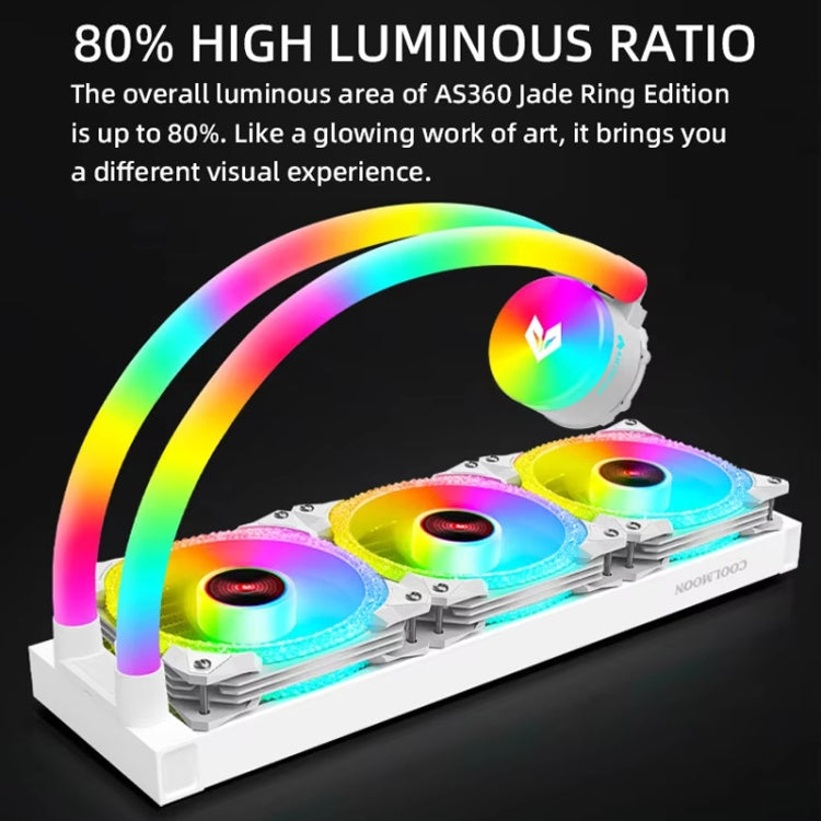 Refroidisseur PC ARGB COOLMOON AS360 pour un gaming optimal
