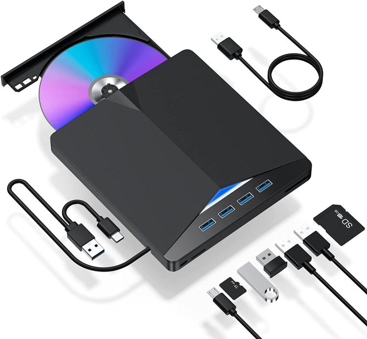 Lecteur optique externe USB 3.0 Type-C pour PC gaming