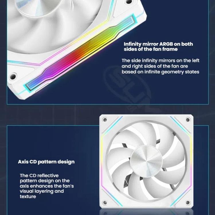 Ventilateur PC 12 cm ARGB Ultra Silencieux et Efficace