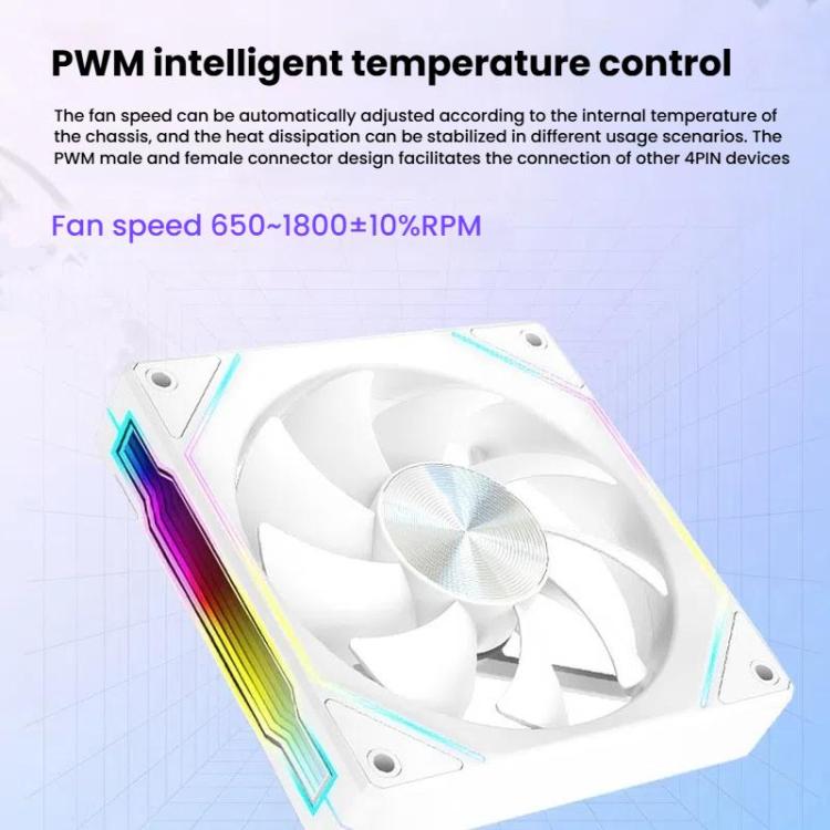 Ventilateur PC 12 cm ARGB Ultra Silencieux et Efficace