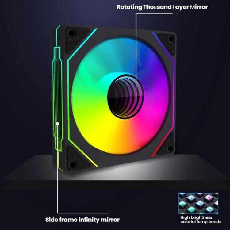 Ventilateur PC 12 cm ARGB Sync PWM Silencieux Prism 4RRO