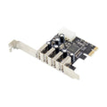 Carte d'extension SUNWEIT ST623 PCIe pour PC avec 4 USB 2.0
