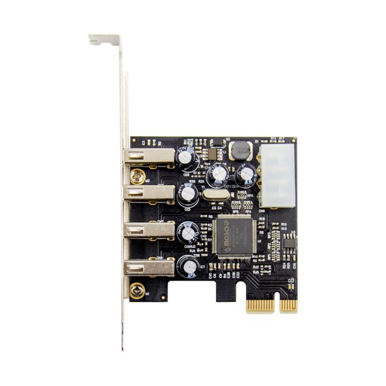 Carte d'extension SUNWEIT ST623 PCIe pour PC avec 4 USB 2.0