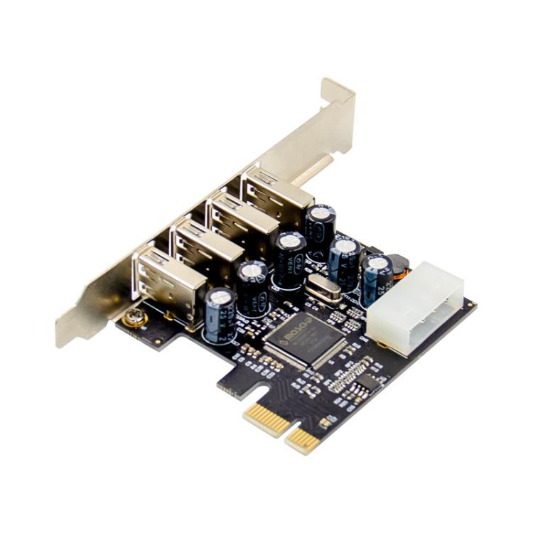 Carte d'extension SUNWEIT ST623 PCIe pour PC avec 4 USB 2.0