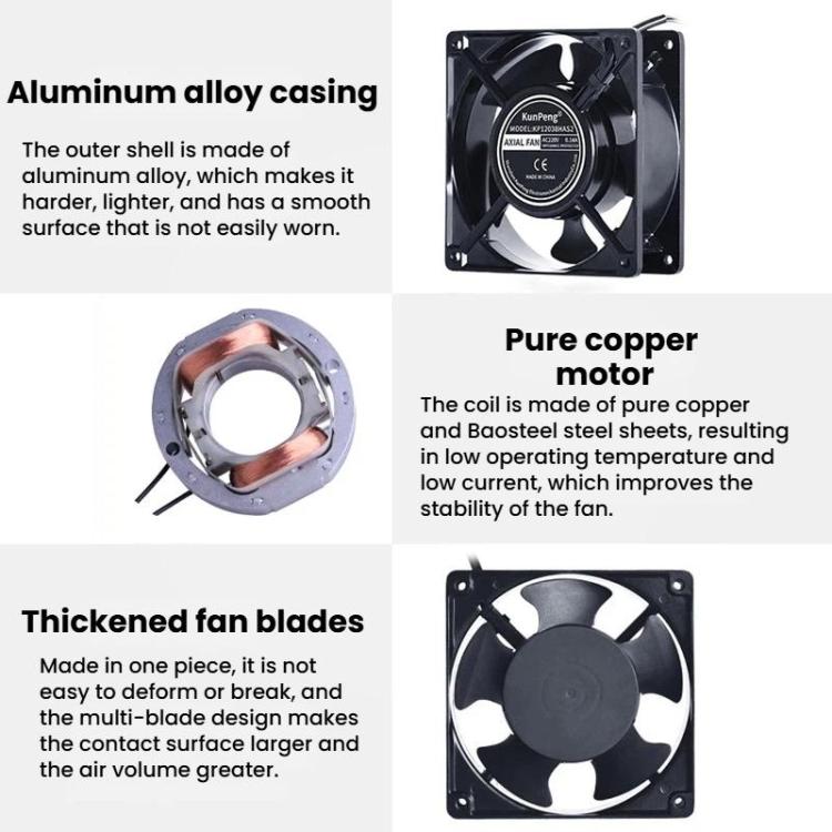 KunPeng Industrial Cooling Fan for PC