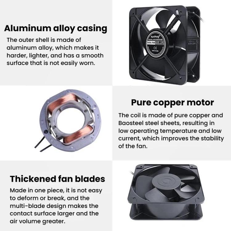 KunPeng 20cm PC Axial Fan - Cooling