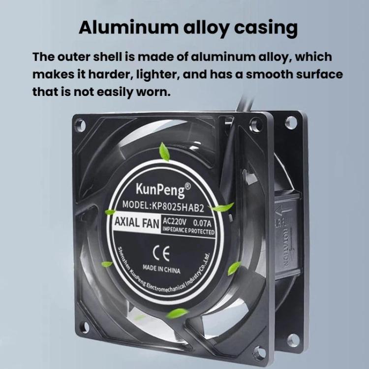 KunPeng 8cm Axial Fan for Gaming PC 17W 110V 220V