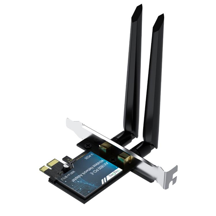 VegGieg 2-in-1 PCIe Gigabit Wireless Network Adapter, AX1800 PCI-E to WIFI 6 + Bluetooth 5.2/5dB