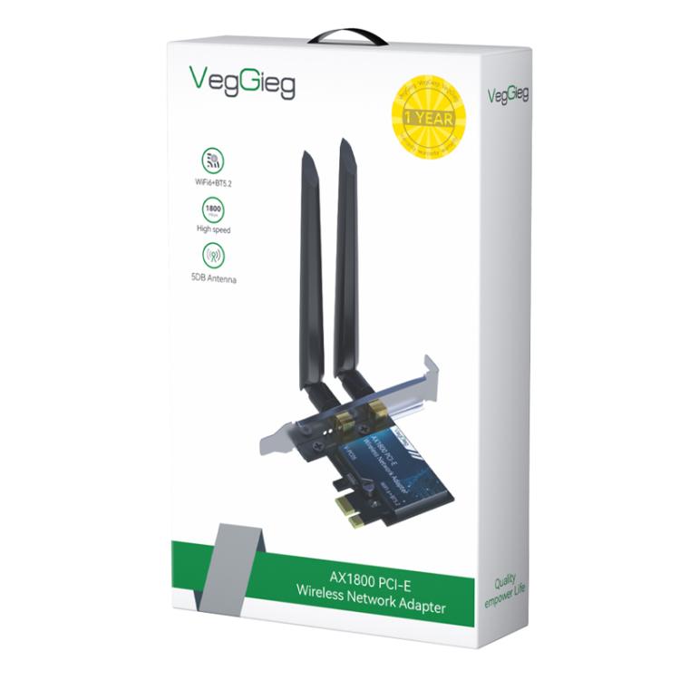 Adaptateur WiFi 6 PCIe AX1800 pour PC - Bluetooth 5.2