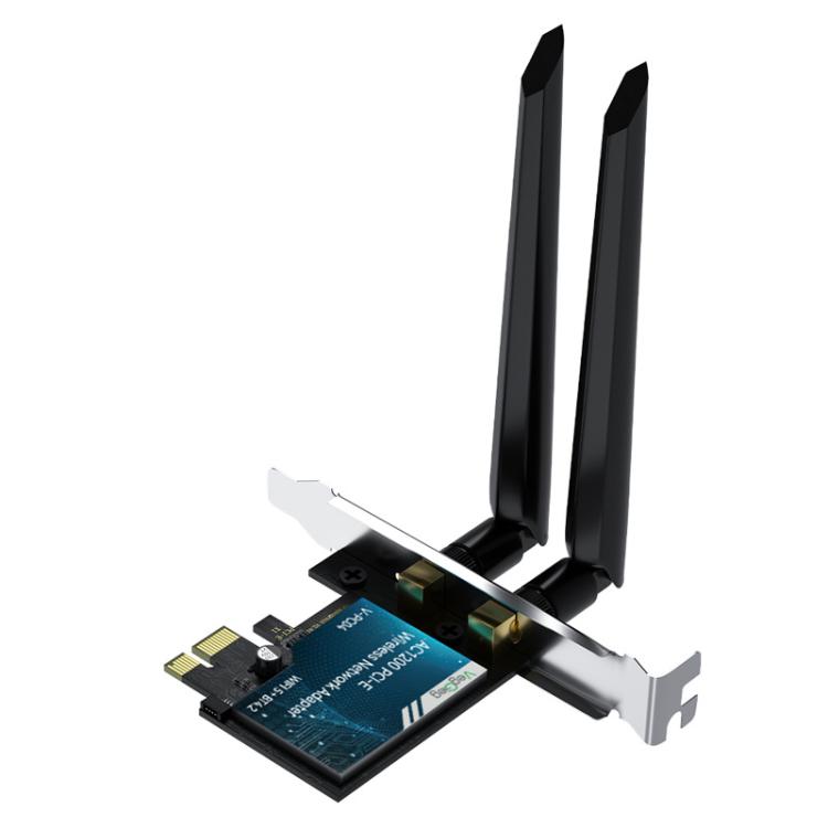 VegGieg 2-in-1 Gigabit PCIe Wireless Network Adapter, AC1200 PCI-E to WIFI 5 + Bluetooth 4.2/5dB