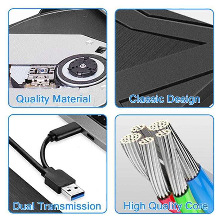 Lecteur DVD externe USB 3.0 et Type-C pour PC Gaming