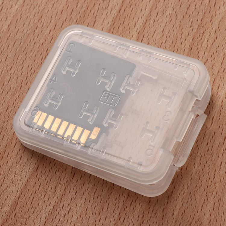 Mini boîte de rangement transparente multifonctionnelle pour cartes, 10 pièces