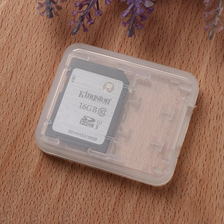Mini boîte de rangement transparente multifonctionnelle pour cartes, 10 pièces