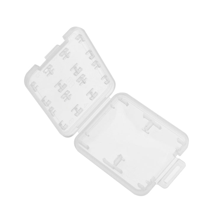 Mini boîte de rangement transparente multifonctionnelle pour cartes, 10 pièces