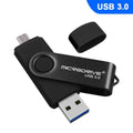 MicroDrive 16 Go USB 3.0 Android Téléphone et ordinateur Disque U rotatif en métal à double usage, 16GB